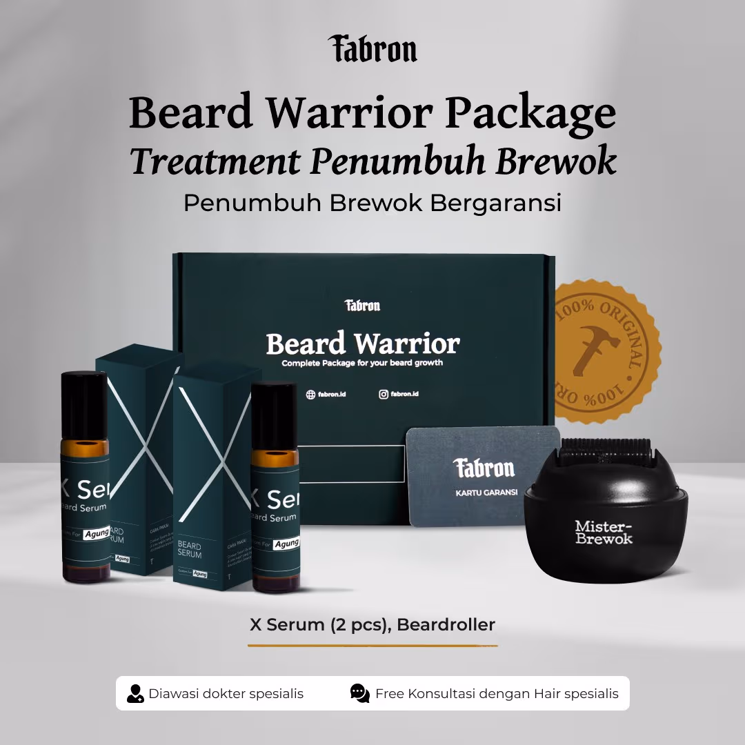 (e-voucher) Beard Warrior Package - Treatment Penumbuh Brewok