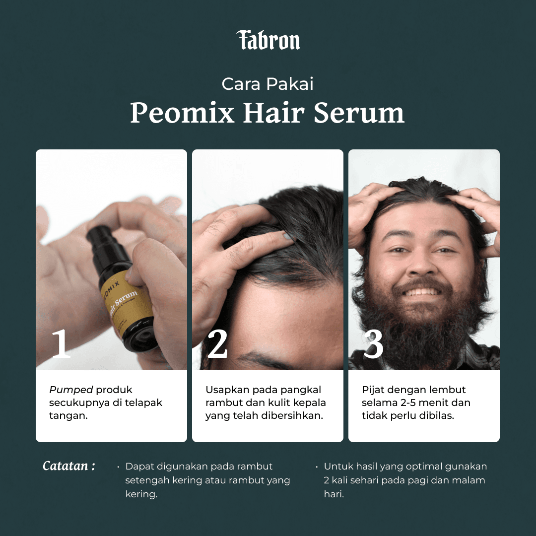 Peomix Hair Serum - Serum Pencegah Kebotakan Pria
