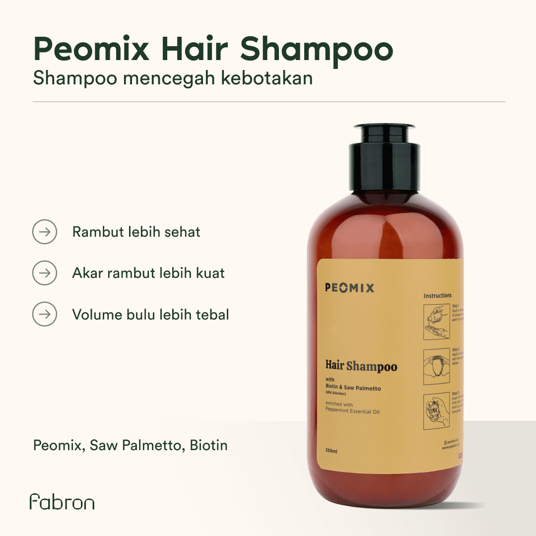 Peomix Hair Shampoo - Mencegah Kebotakan